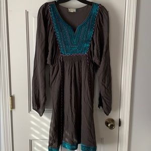 Sweet by Miss Me Long Sleeve Grey Dress Size Large